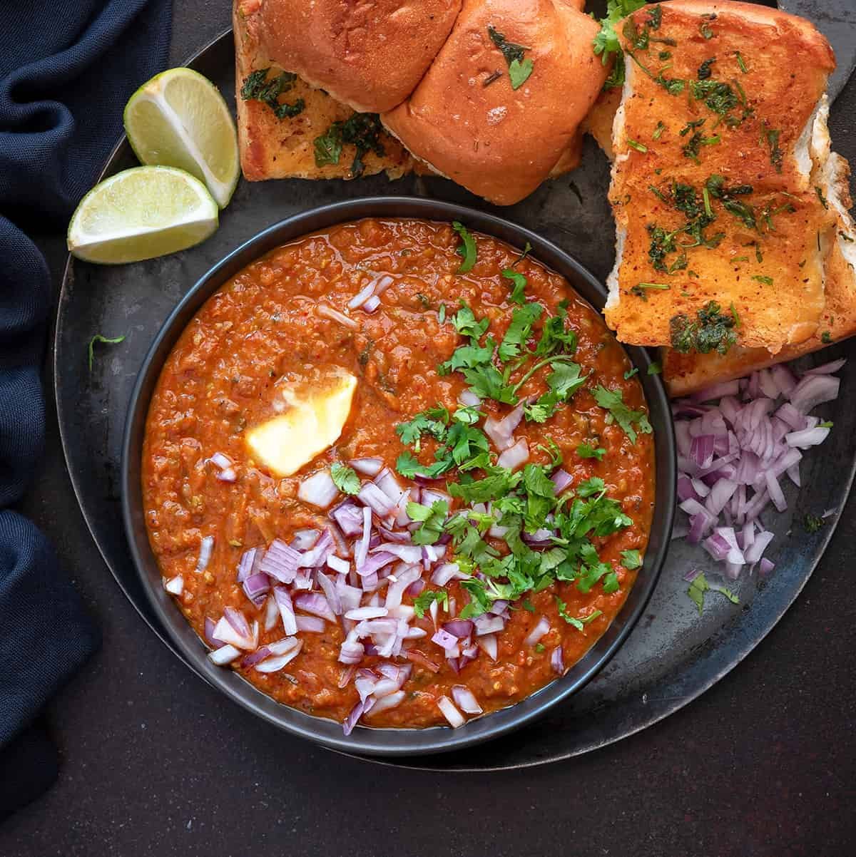 Spicy Pav Bhaji