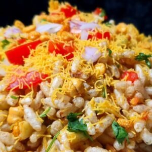 Cheesy Bhel